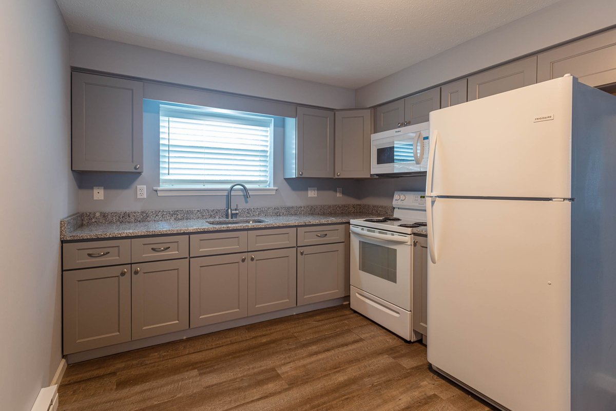 Full kitchen in a two-bedroom suite at The Inn at Canaan