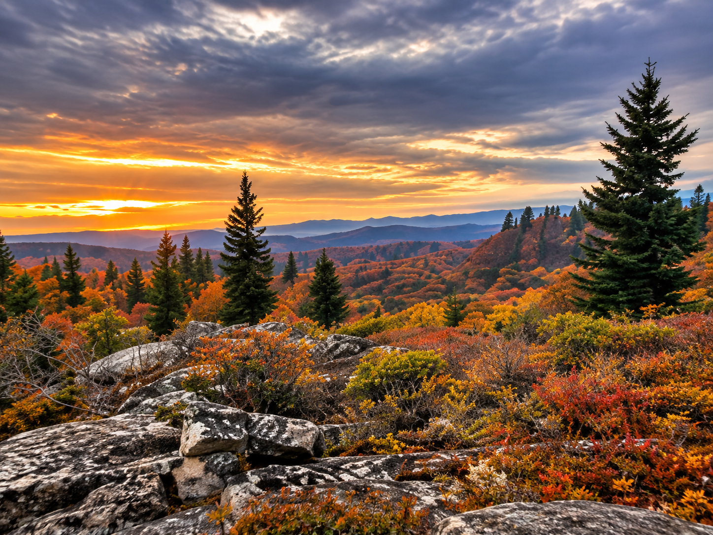 Cool mountain summer landscape at The Inn at Canaan in Canaan Valley, WV